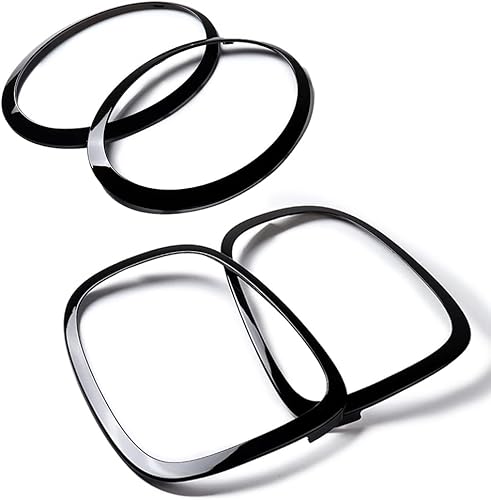 Astra Depot Compatible con mini Cooper - Anillo envolvente para faros delanteros y traseros y bisel de faros traseros 2014-2019 2020 2021 2022 2023