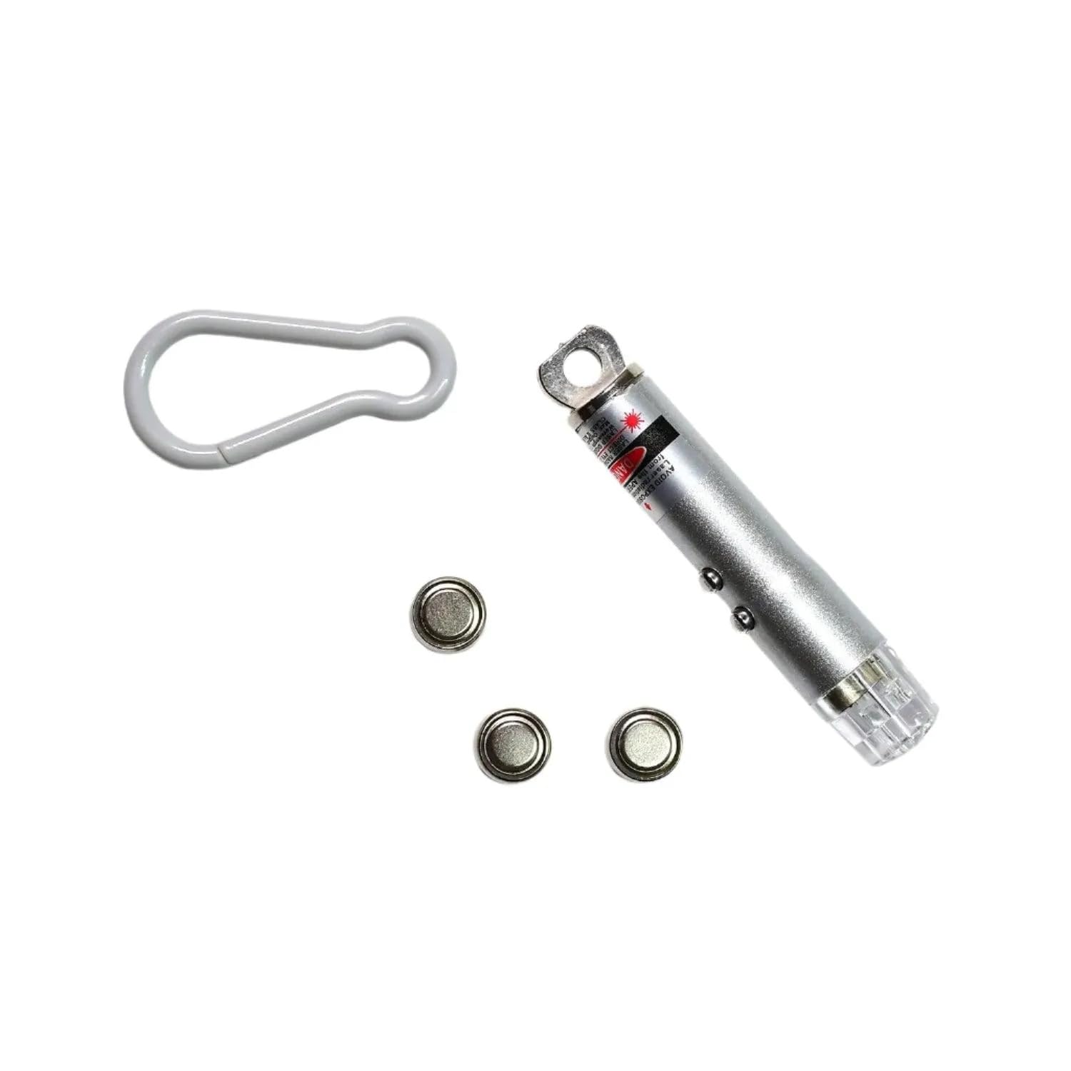 3 in 1 Laser Light LED Flashlight Torch Keychain and Laser Pointer Combo Portable Mini Torch with Key Ring Compact Pocket Light for Home Office Travel Outdoor Use 1 Piece-image-16