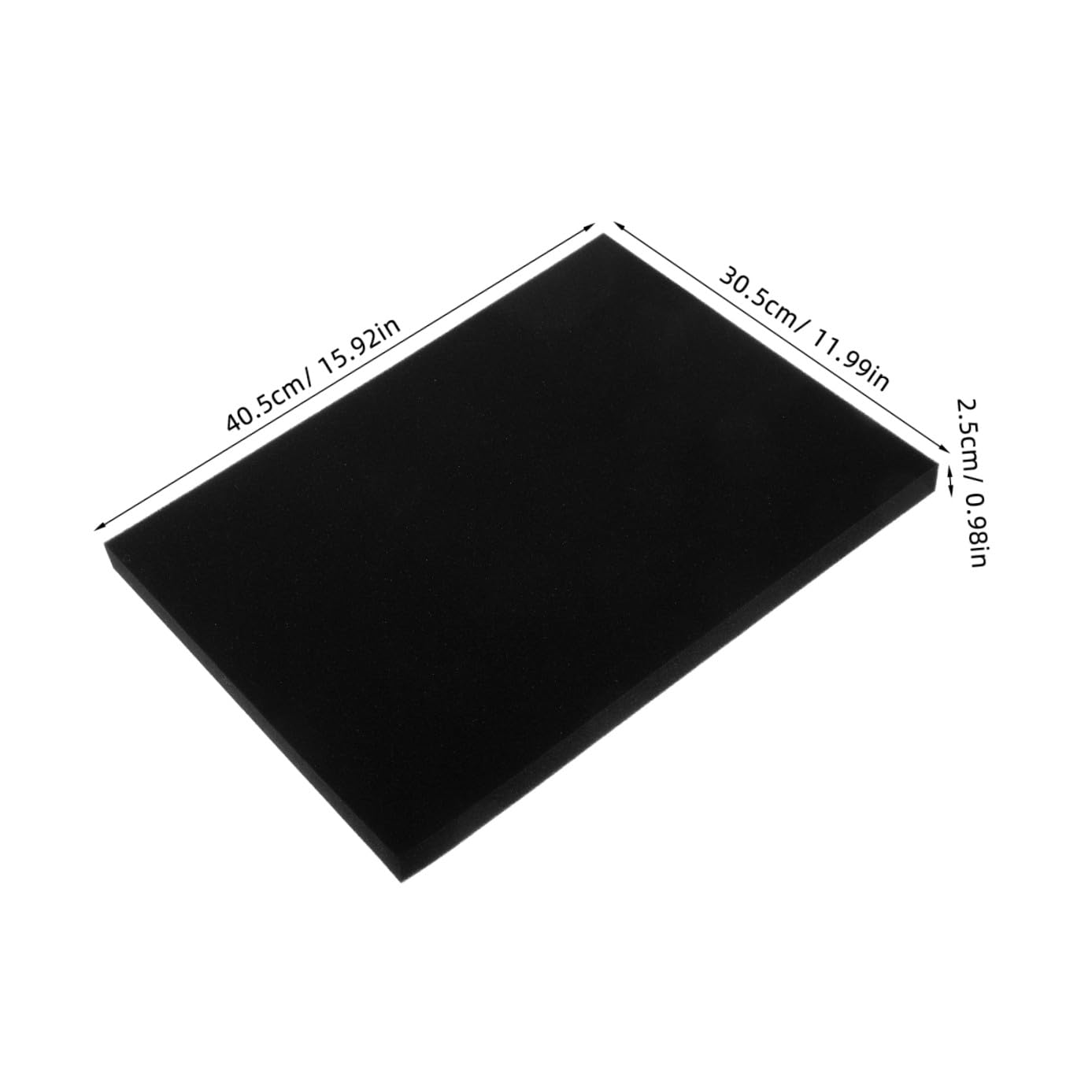 Schaumstoffplatten von Elektronik und Keramik für Versand und Lagerung 4 Stück Schwarze aus Polyurethan für Verpackungsmaterial Vielseitig Zuschneidbar und Stoßdämpfend