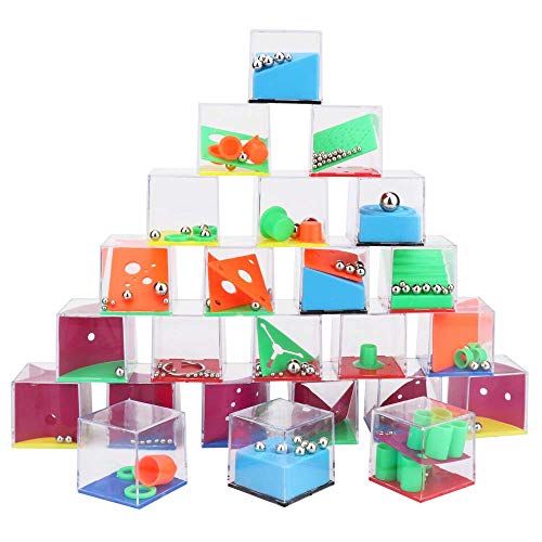 Sporgo De 24 Piezas Mini Juegos Rompecabezas,Rompecabezas De Laberinto 3D Calendario De Adviento Juego De Rompecabezas De Cumpleaños para Niños Juegos De Habilidad para Niños Regalos