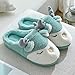 Perferct Chaussons Cuir Souple BéBé,Homme Et Femme Automne, Hiver, Couple De Maison, Belle Maison D'IntéRieur, Anti-Patinage, Sol éPais, Pantoufles-36-37_à