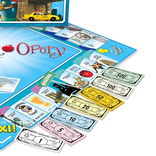 Late for The Sky New York Opoly juego de mesa familiar miniatura 6