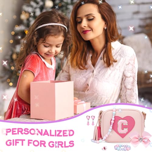 Image of KKXIU Birthday Gifts for Girls Initial Toddler Purse Cute Kids Crossbody Bag