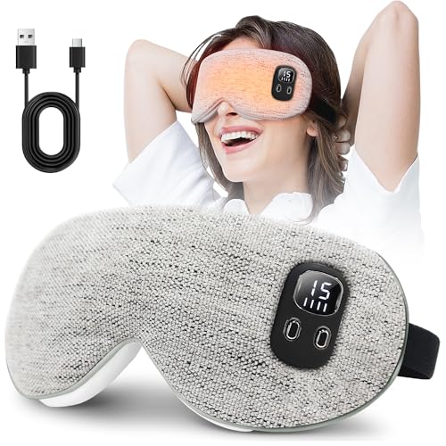 EASICUTI Heated Eye Mask, Cordless Warm Eye Compress for Dry Eyes Blepharitis Stye Treatment Eye...