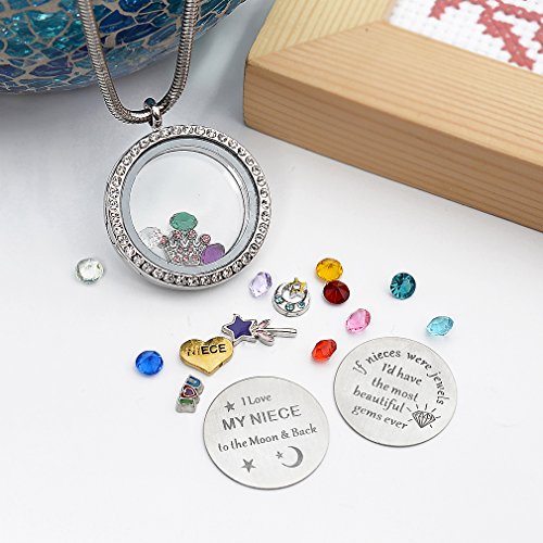 Best-Gifts-for-Niece-Aunt-Floating-Living-Memory-Locket-Necklace-Pendant-with-Charm-Birthstone-for-Women Best Gifts for Niece Aunt Floating Living Memory Locket Necklace Pendant with Charm Birthstone for Women