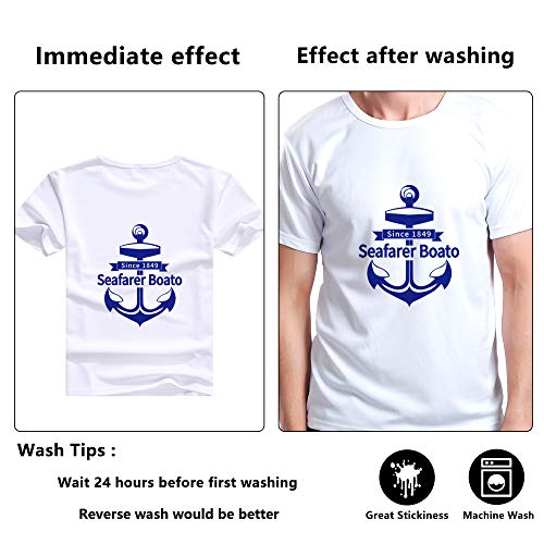 image for RENLI·TONG RENLITONG Royal Blue HTV Iron on Vinyl 12Inch by 10ft Roll