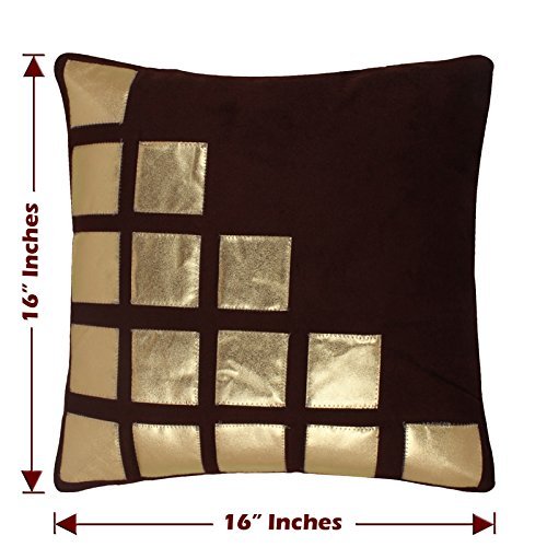Solid Velvet Cushion Cover Standard Decoration Home Bedroom Set of 5 Pillowcase - Picture 8 of 15