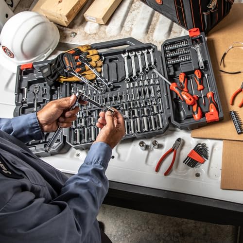 Crescent Conjunto de ferramentas profissionais de 180 peças em estojo de armazenamento de ferramenta