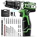 Produktbild Akkuschrauber, Ginour 12V Akku Bohrschrauber 18+3 Drehmomentstufen, 25N·m Max. Drehmoment mit 2000mAh Akku, 1H Schnellladung, 34tlg. Zubehör-Set