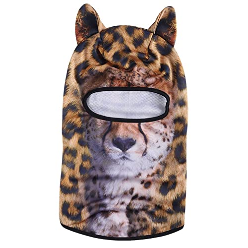 Image of Cat Balaclava,Dog Balaclava,Halloween Hat,Cute Full Face Hood Mask Animal Ski Mask for Hiking Riding Sports Outdoor