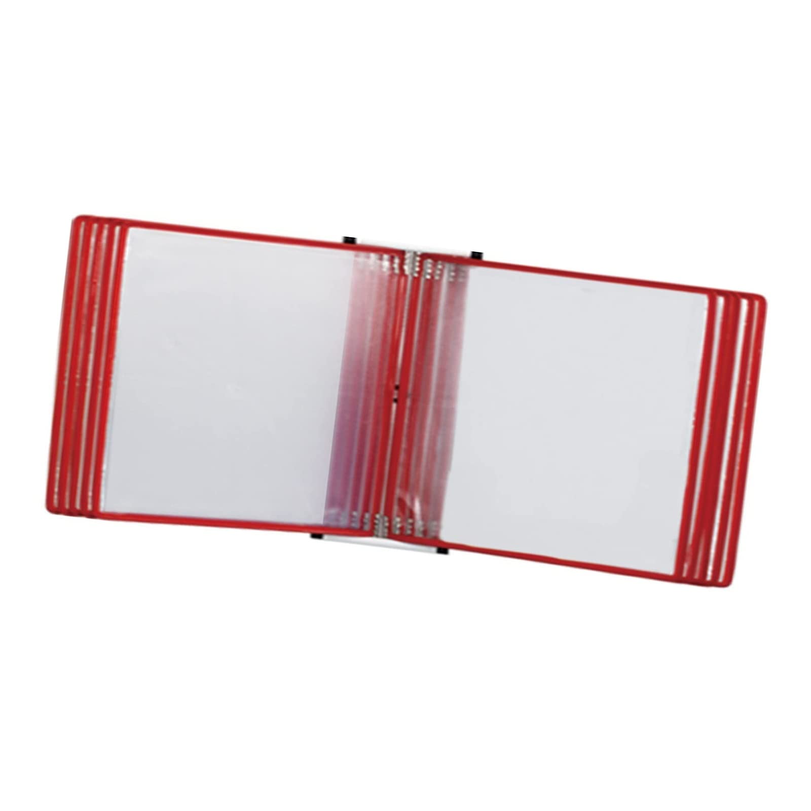 YNIYUJKL Desktop Reference Organizer Wall Mount Catalog Display Rack - Wall Document Binder,And Metal Wall Mounted And Display,Red