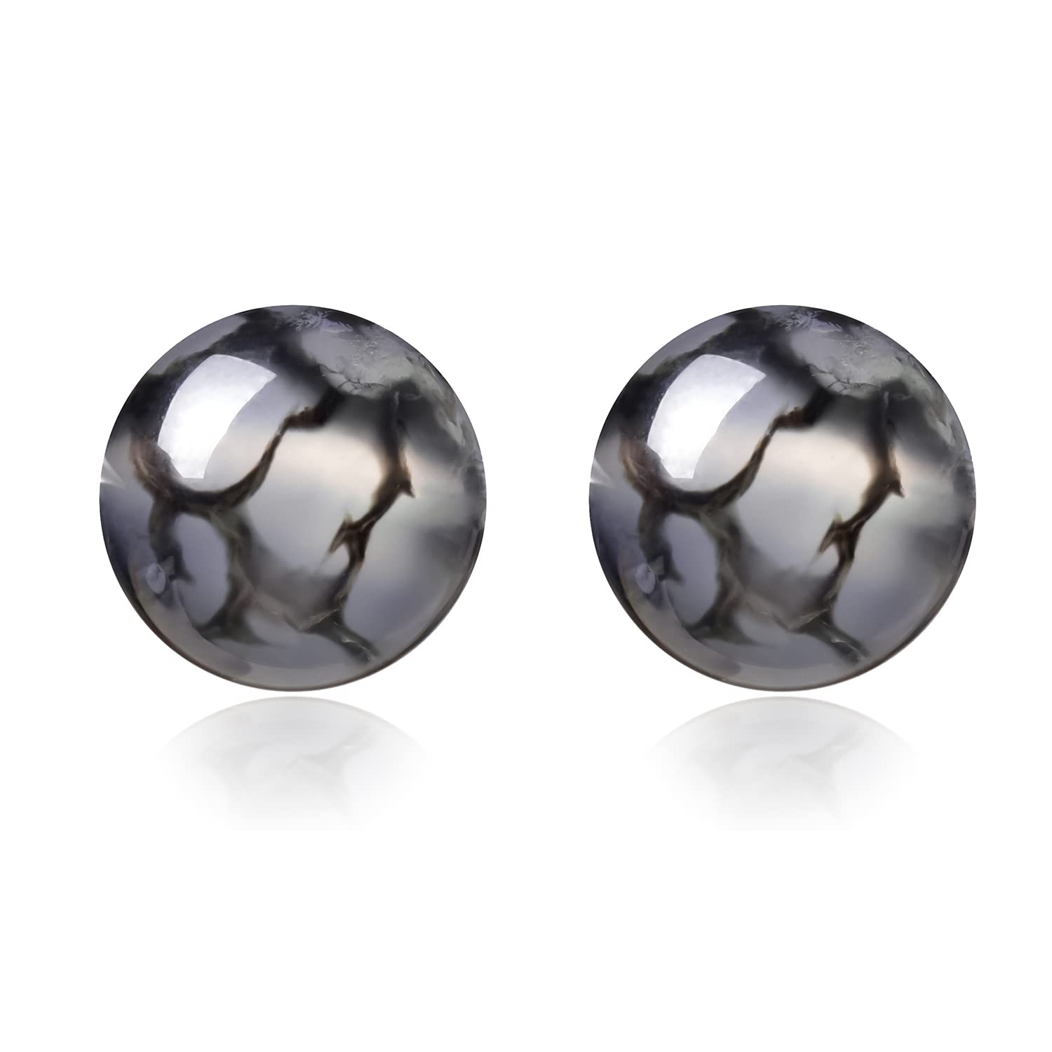 150pcs 6mm Black Dragon Vein Gemstone Round Loose Beads for Jewelry Making Energy Stone Healing Power