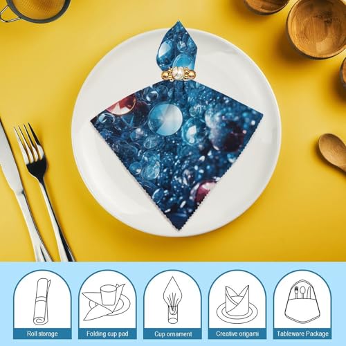 Servilletas de tela reutilizables set 2 estampado floral miniatura 7