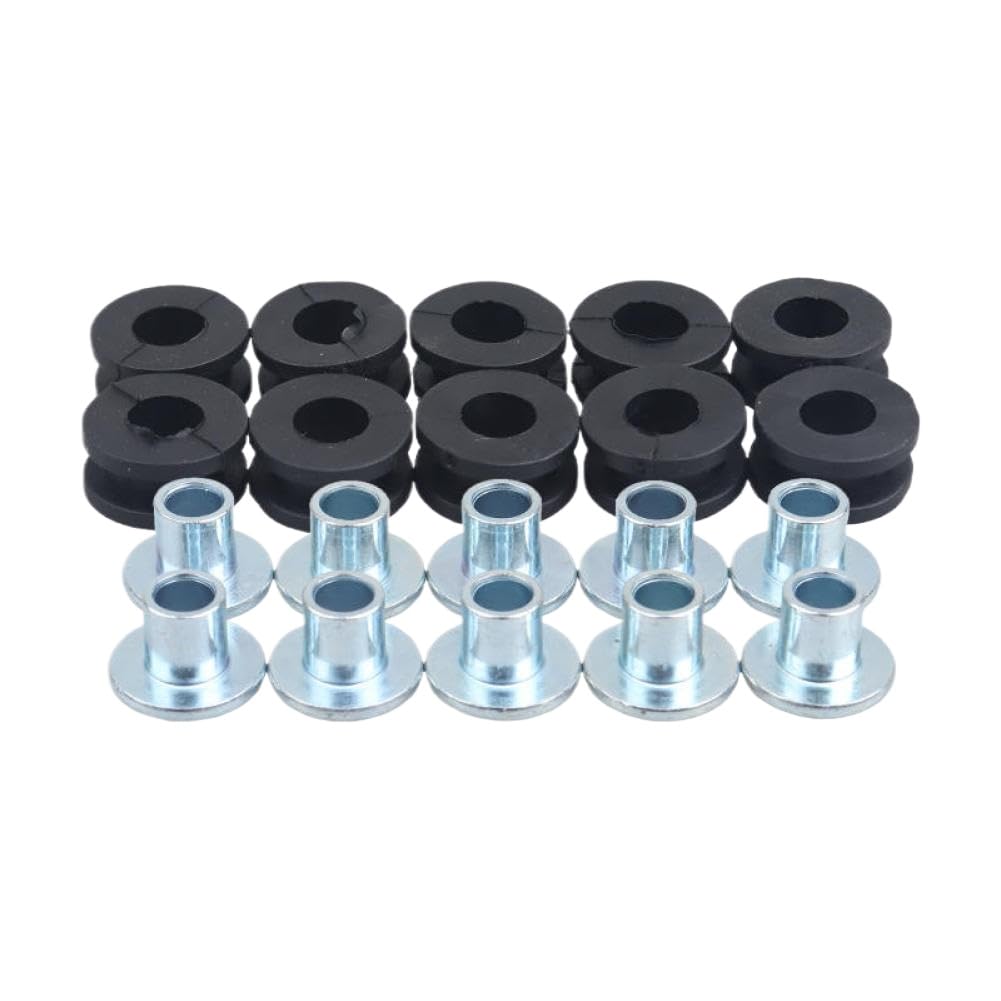 Motorcycle Rubber Grommets Bolt Kit Pressure Relief Cushion Accessory M6 Compatible with YZF CBR