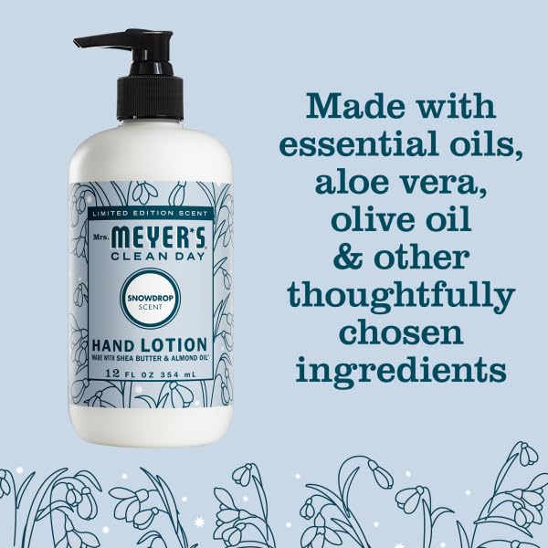 Image of Mrs. MEYER'S Clean Day Hand Lotion 12 Oz Each, Snowdrop (2), Iowa Pine (2), 1 CT (Variety Pack)