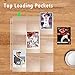 Toupeone 9-Pocket Baseball Card Sleeves for 3 Ring Binder Clear Plastic Trading Card Page Protectors Sheet (30 Pages)