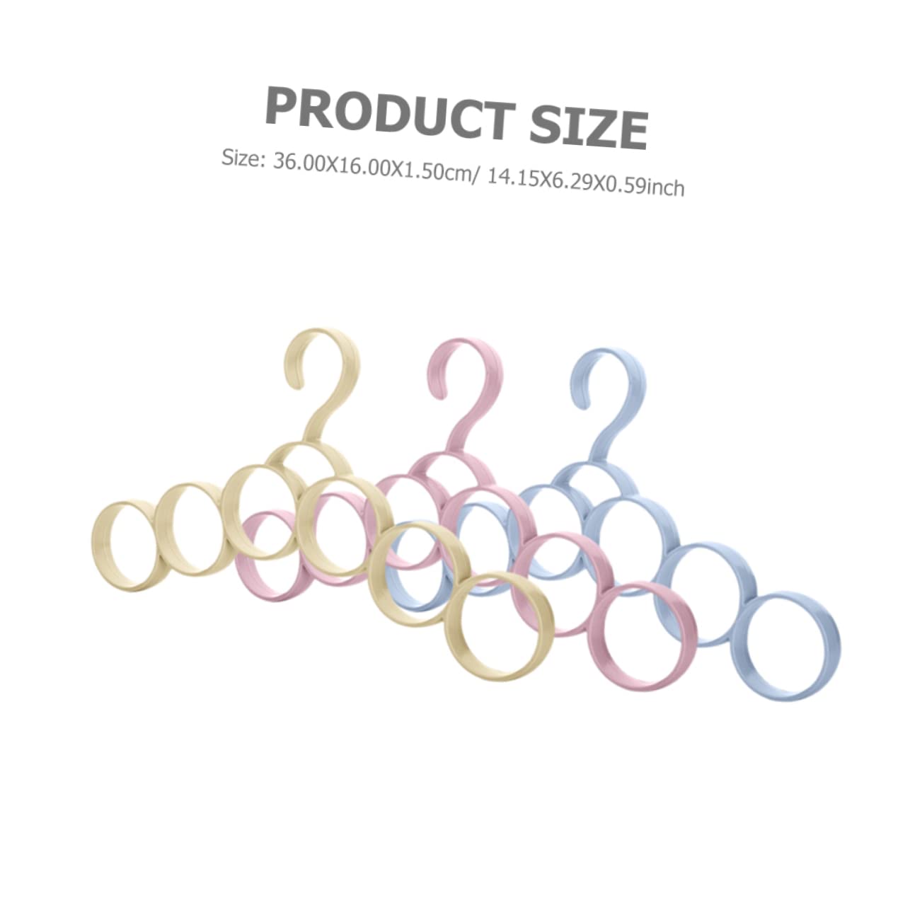 OUNONA Storage Hangers for Men Belt and Tie Hangers Compact Garment Racks Random Color