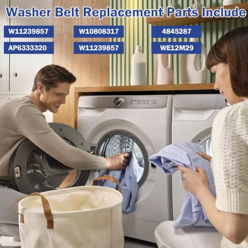 Image of W11239857 W10808317 W10006384 Washer Drive Motor Belt