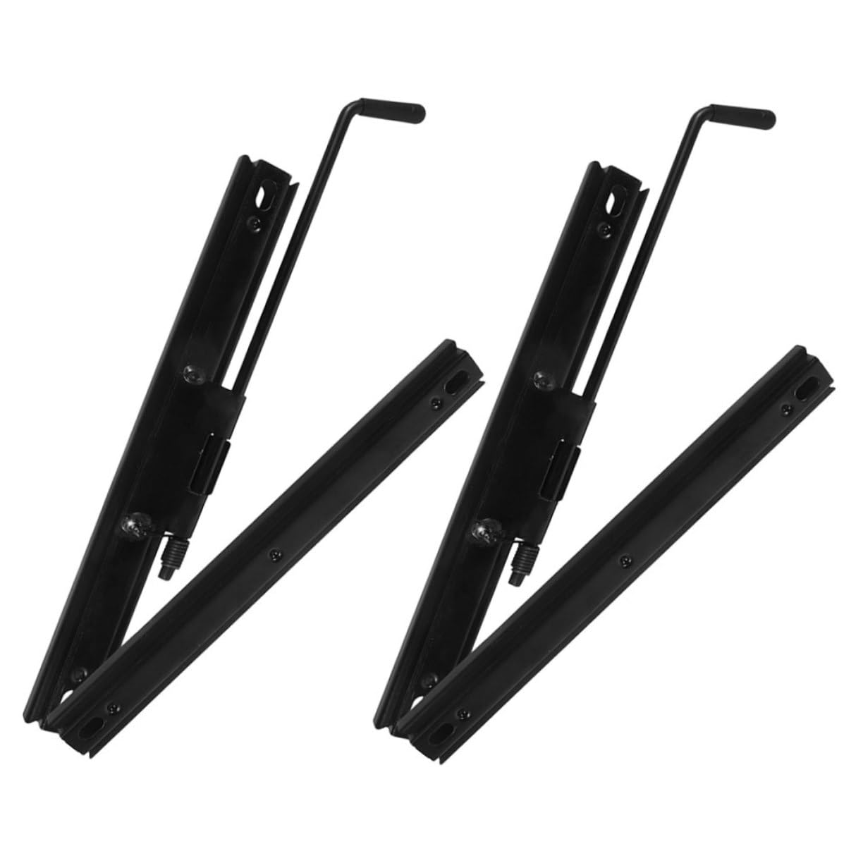 Mikinona 2 Pair Seat Mounting Tracks Universal Seat Slider Track Kit Easy Install Sturdy Iron Material Comfortable Fit