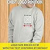 Gift Hub Personalised Embroidered Any Text Any Logo Sweatshirt Christmas Jumper Workwear Customised Pullover Top Classic Sweatshirt For Mens Christmas Jumper Black S #2