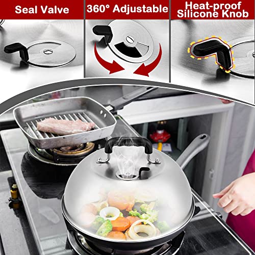Set de 3 domos para derretir queso de acero inoxidable miniatura 5