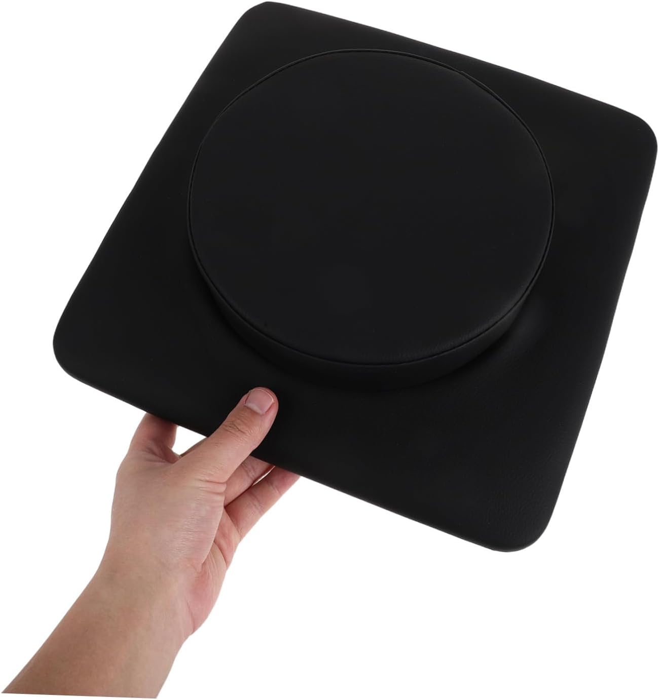 Ergonomic Waterproof Pu Pad Round Transfer Hoist Seat Cushion with Cotton Cover, Easy to Wipe Clean for Commode Chairs and Patient Lifting Devices for Bathrooms and Multiuser