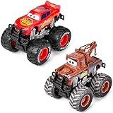XXHUYAO 1: 45 Metal Die-Casting Big Wheel McQueen and Mater Off-Road Toy Car,2 Pack