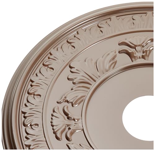 Image of 19 inchOD x 3 1 /2 inchID x 1 inchP Baltimore Thermoformed PVC Ceiling Medallion (Fits Canopies up to 7 3 /4 inch), UltraCover Satin London Grey
