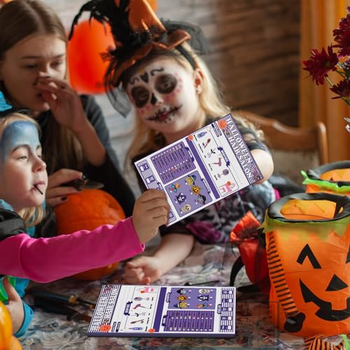 Image of Eaasty 6 Pack Kids Pretend Play Notepads 4x6 Inch,Fall and Halloween | 6 Career Themes Dental Police Vet Makeup Restaurant, 40 Pages per Notepad for Toddlers Imaginative Activity and Learning