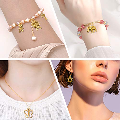 Sannix 350Pcs Antique Gold Charms Bulk Lots Jewelry Making Charms Assorted Pendants For Diy Necklace Bracelet Earring Making And Crafting #TOP5