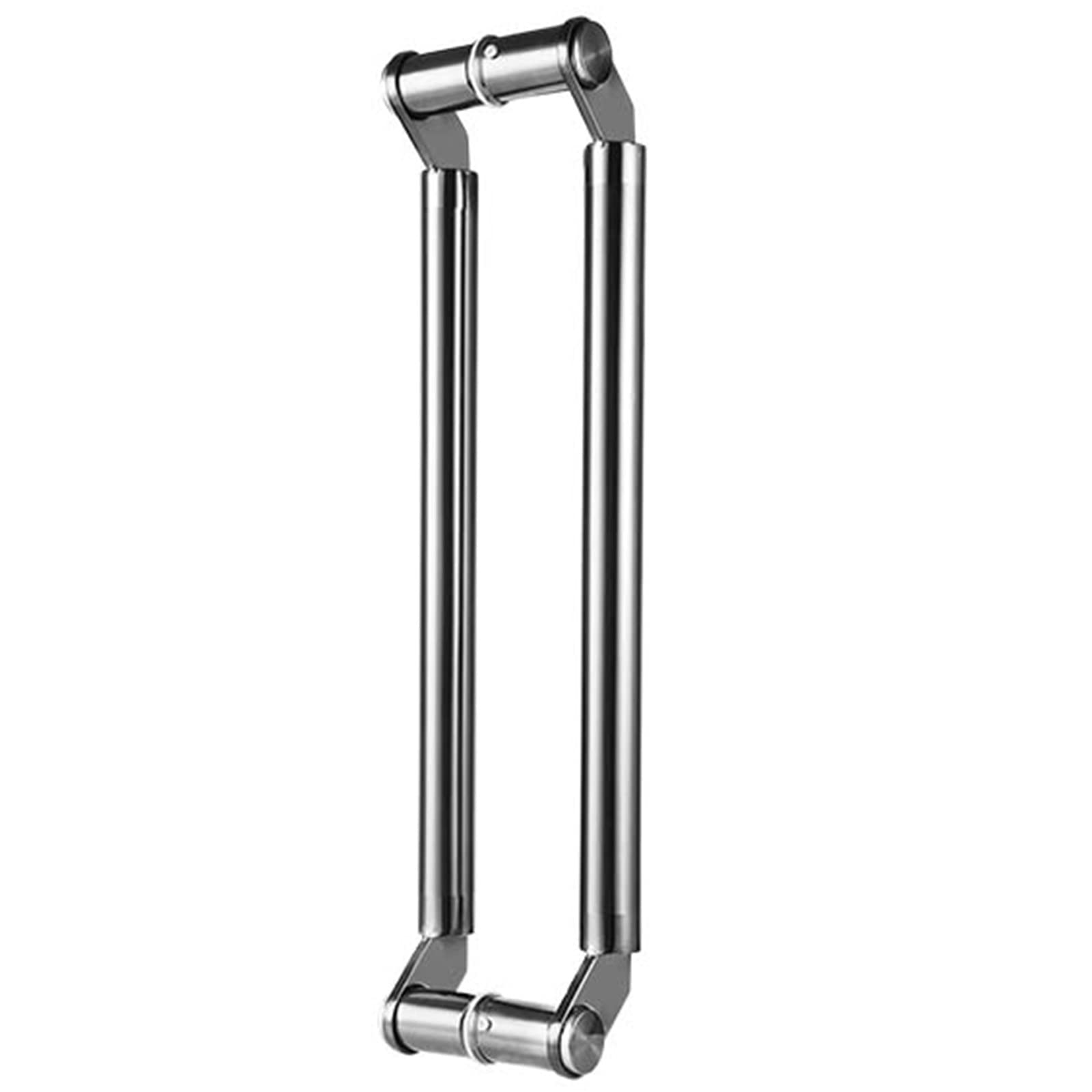 Poignée de porte coulissante ronde double face en nickel brossé YHNNH