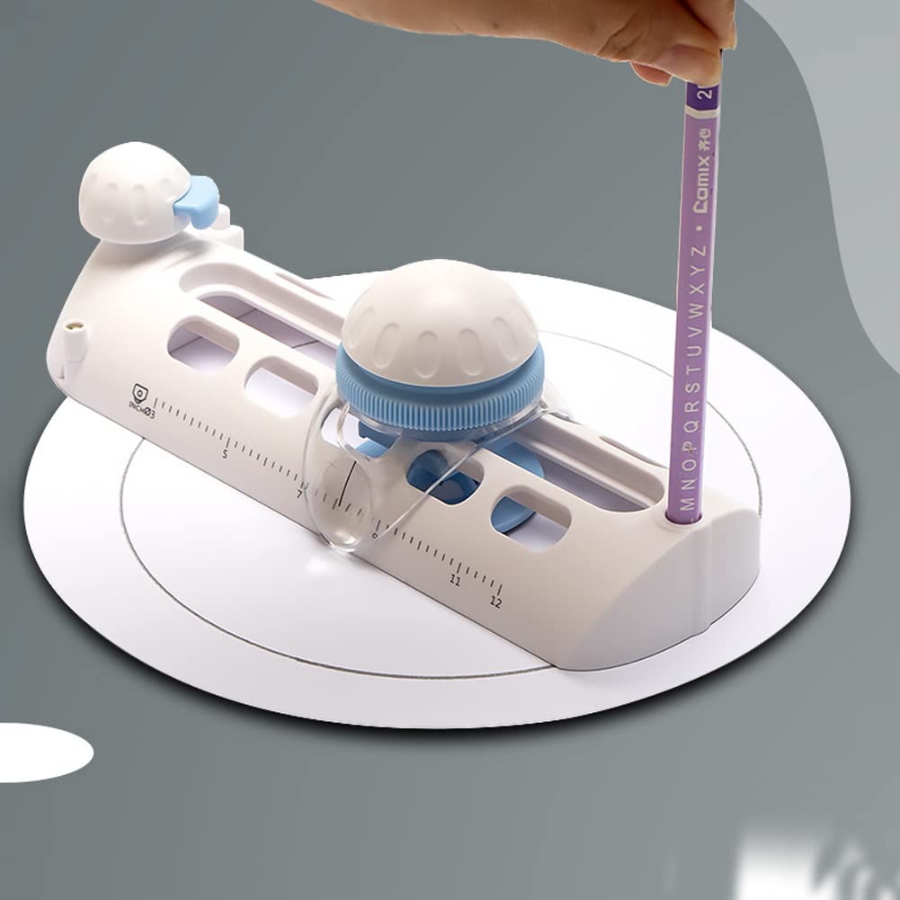 Eforcase Circle Paper Cutter, Rotary Circular Cutter for Cardstocks Craft Cutting Tools, Paper Trimmer Scrapbooking Tool, Compass Paper Cutter Trimmer Scrapbooking Card Making