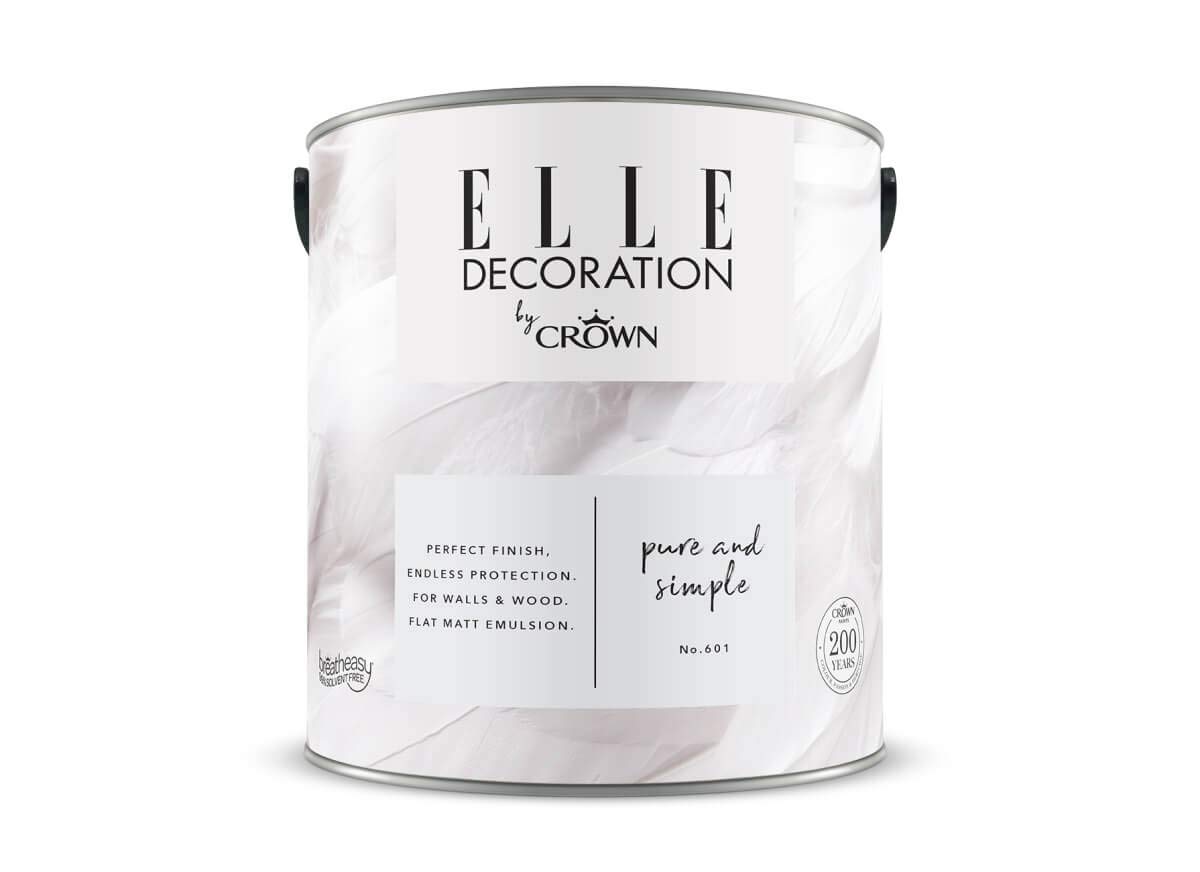 Crown Elle Decoration By 2.5L Flat Matt Emulsion Paint - Pure & Simple No 601