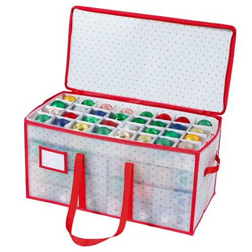 BIEBOS Portable Waterproof Christmas Decoration Ball Storage Box - Stores