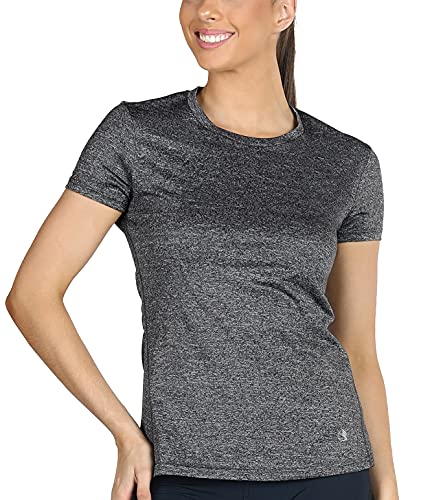 Image of icyzone Workout Running Tshirts for Women - Fitness Athletic Yoga Tops Exercise Gym Shirts (Pack of 3)