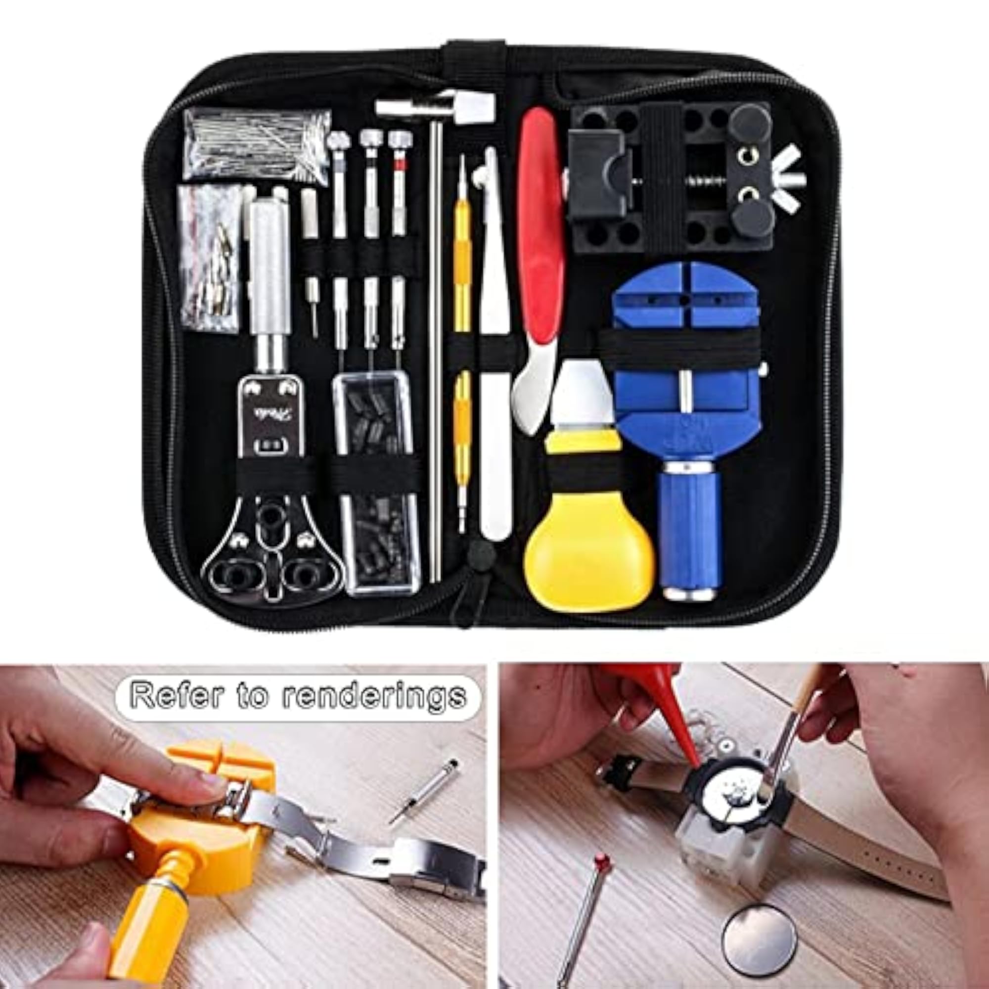 147 Pcs Watch Repair Tool Spring Pin Bar Hammer Set