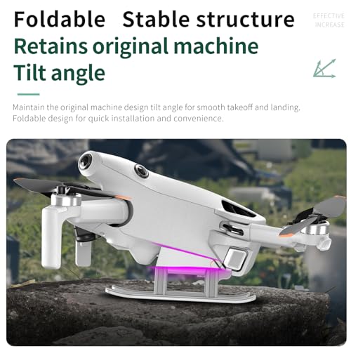 Tosiicop Mini 4 Pro Landefüße Erweiterte Fahrwerk Landegestell Schnellverschluss-Verlängerungsbein Landing Gear für DJI Mini 4 Pro Drohnen Zubehör – Bild 5