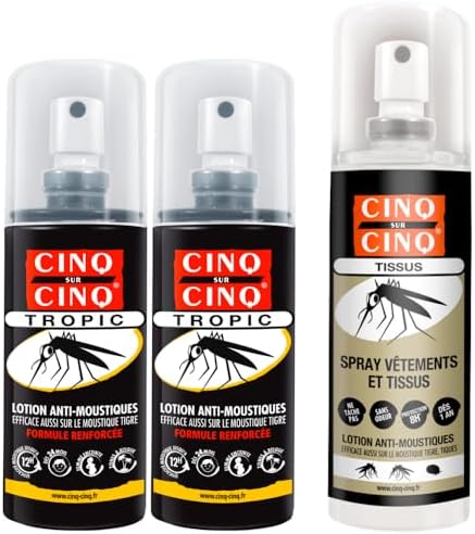 Cinq sur Cinq - Kit Haute Protection Contre Les Moustiques - Lot ...