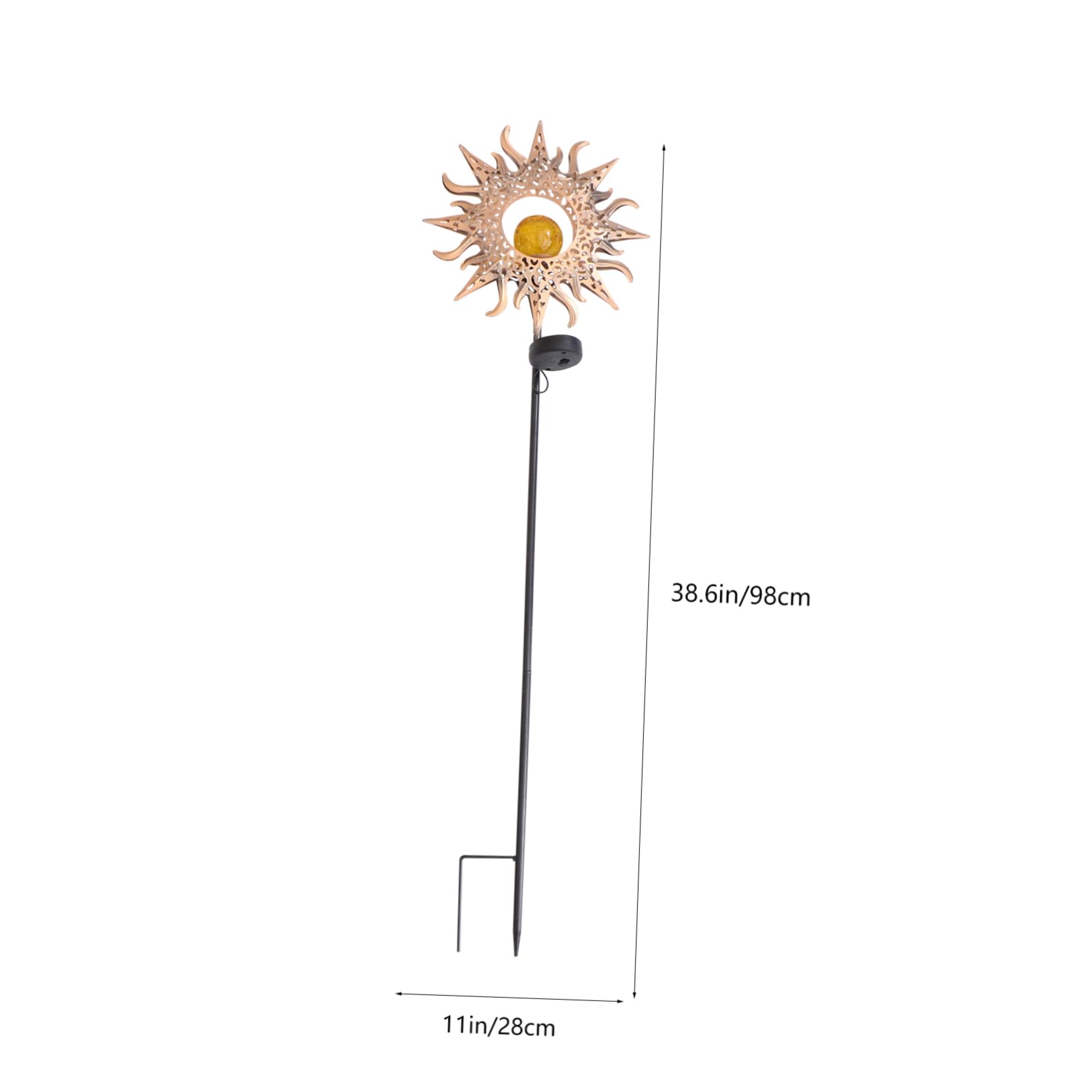 Lámpara Solar De Jardín Decorativa De Hierro Forjado Proyector Solar Para Patio y Pasillos