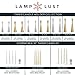 LampLust Taper Candles Battery Operated, 10 Inch, 4 Pack Flickering Flameless Candles, Ivory Wax, Timer & Batteries Included, Wedding or Home Decor