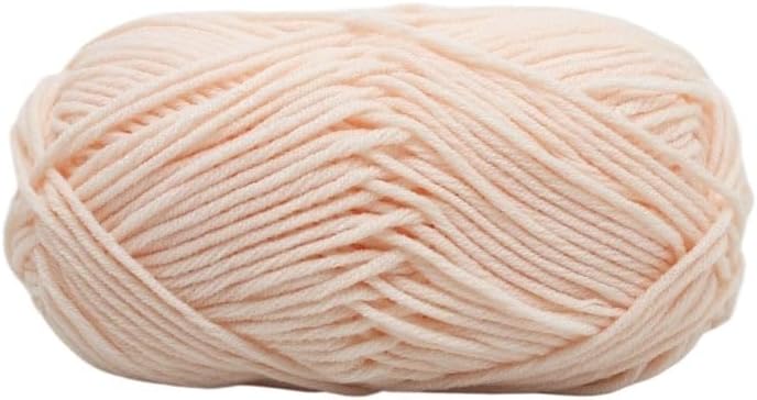 5 Rolls 2.5mm Ply Milk Blend Cotton Yarn for Crocheting Thick Hand Knitting Craft(31)