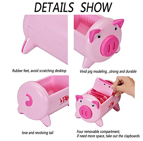 Office Desk Organizer Desktop Stationery Storage Box Collection Pen Pencil Mobile Phone Remote Control Holder Desk Supplies Organizer - Creative Pigs Plastic With 4 Adjustable Spaces #TOP4