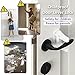 Door Handle Baby Proof, 2 Pack Door Locks for Kids Safety No Drilling, Strong 3M Adhesive Door Lever Lock Child Proof Cabinet Simple Install and No Tools Needed, White