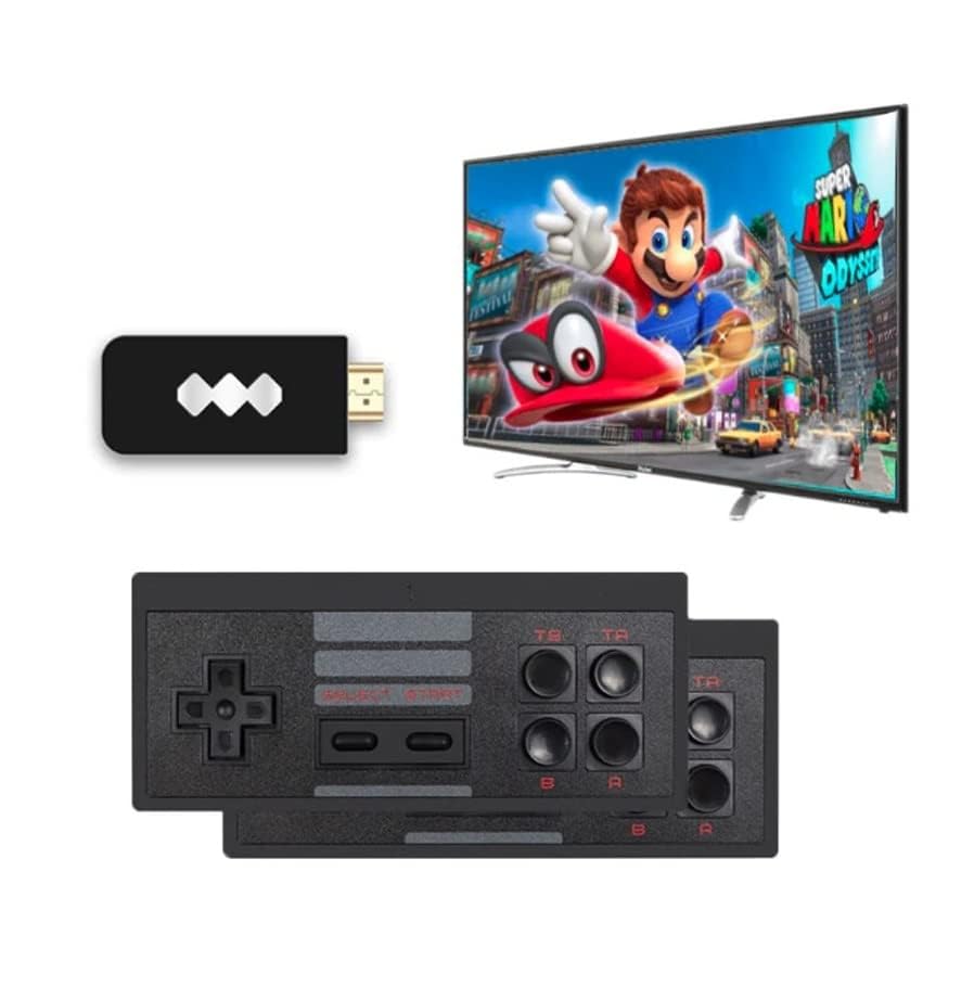 FYURI Extreme 4k HDMI Stick, Video Games for Kids, Tv Gaming 2 Player Wireless Mini Game Box Video Game Console Plugplay Video Games for Tv Gaming for Age 5 +