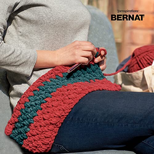 Image of Bernat Blanket Stripes Gray Matters Yarn - 2 Pack of 300g /10.5oz - Polyester - 6 Super Bulky - 220 Yards - Knitting, Crocheting & Crafts, Chunky Chenille Yarn