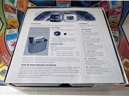 Trivial Pursuit The 90s Board Game