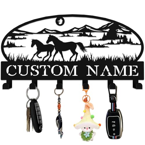 useNumber Personalized Galloping Horse Key Hook Wall Mount,Fashion Wall Key