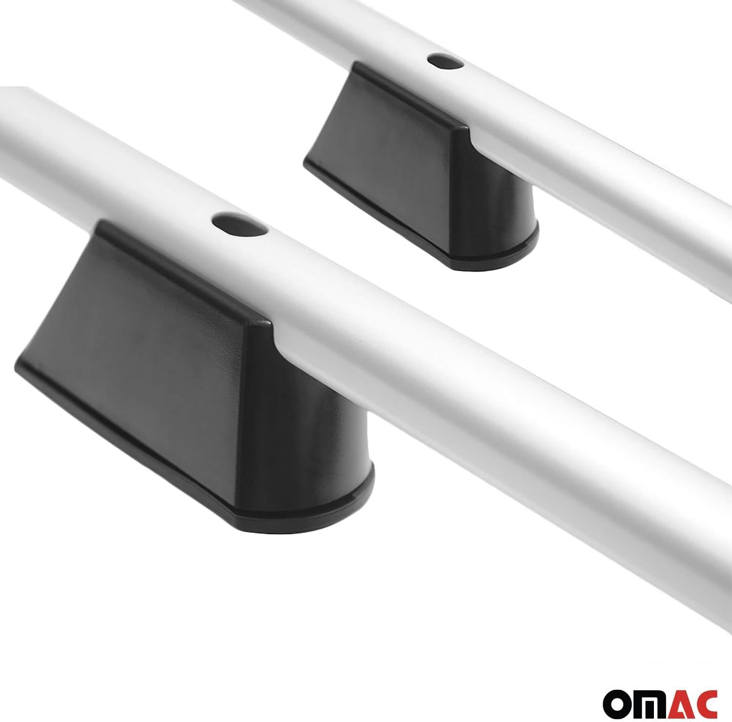 OMAC Roof Racks Side Rails for Mitsubishi Outlander Sport 2011-2024 Gray Alu 2Pcs