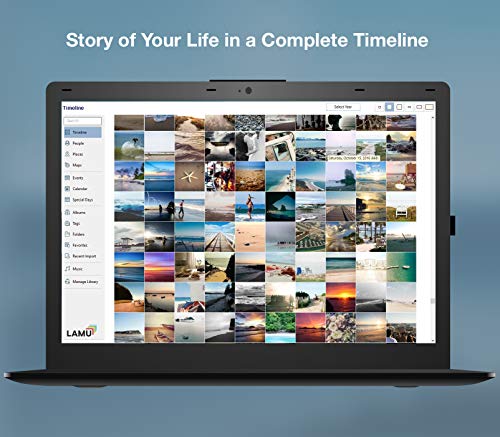 LAMU Portable Photo Organizer (250 GB, Sky Blue) for Windows