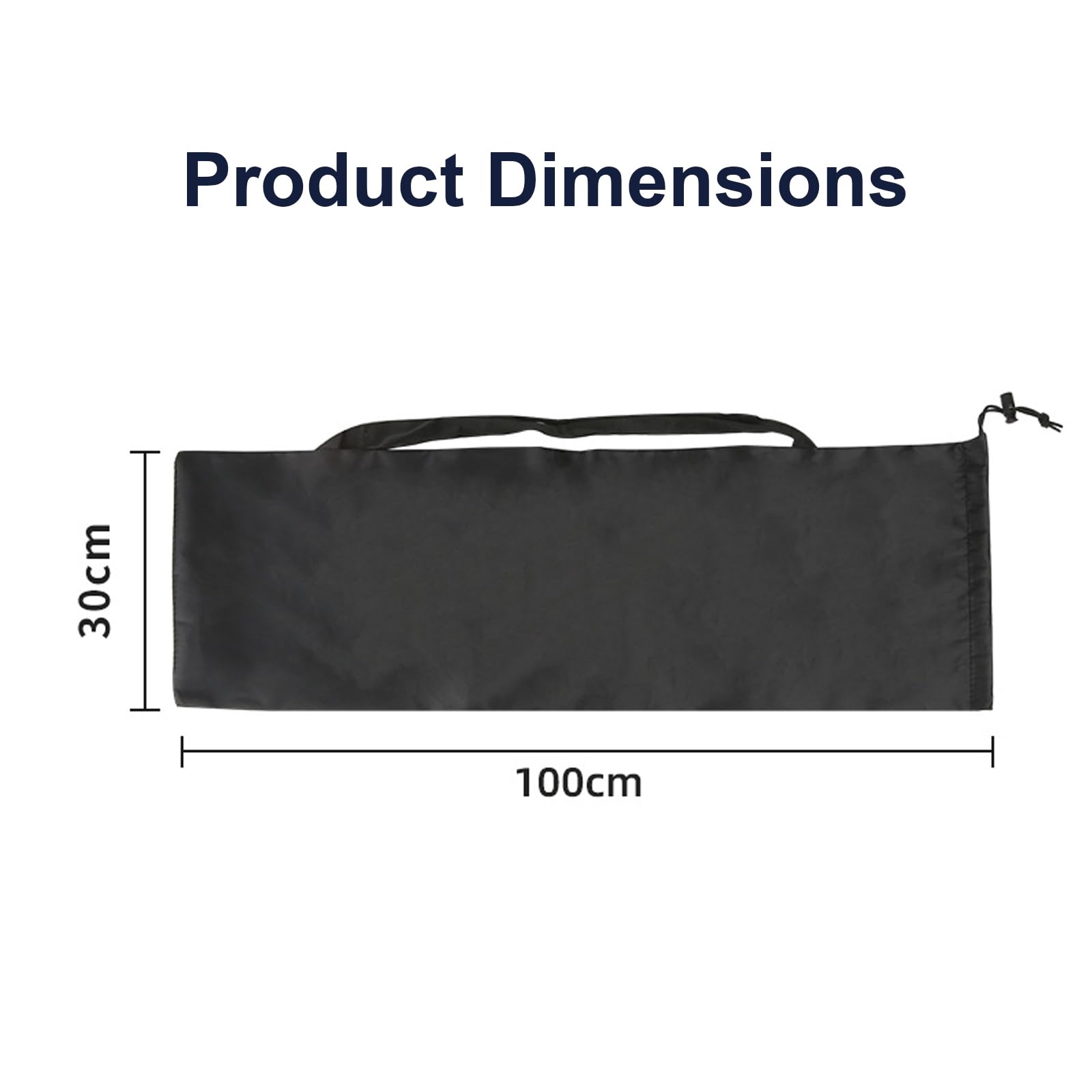 2 Piezas Bolsa de Transporte para Silla de Camping, Bolsa de Almacenamiento con Cordón y Asa, Funda de Transporte Portátil para Esterilla Yoga, Paraguas, Trípode y Caña de Pescar